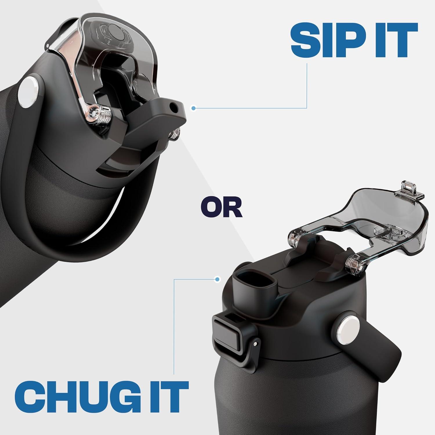 imageFrost Buddy 32oz Insulated Water Bottle with Straw ampamp Chug Lid  LeakProof Stainless Steel  24Hours Cold  SweatProof Cup Holder Friendly  Ideal for Gym Travel Sports ampamp Everyday HydrationCaramel