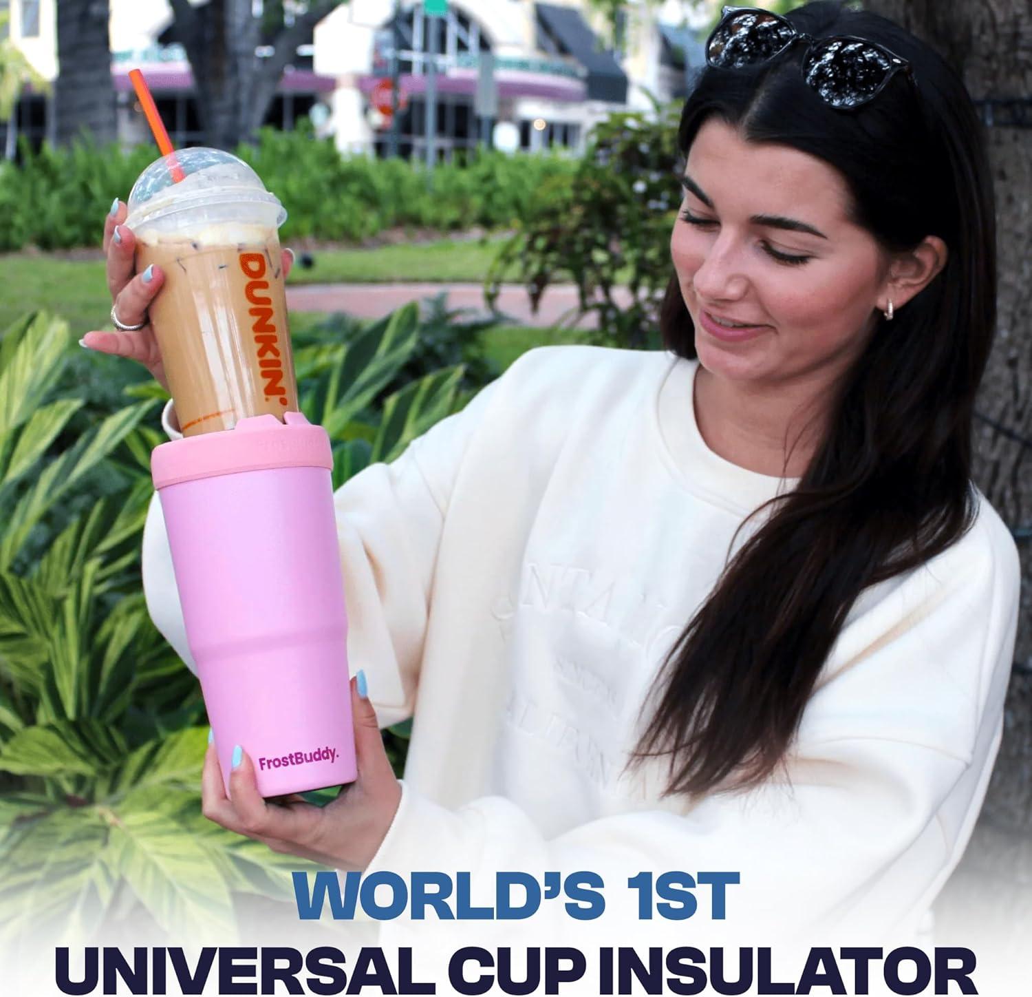 imageFrost Buddy Togo Buddy  30 oz Stainless Steel Vacuum Insulated Tumbler  To Go Coffee Cup  Reusable Iced Coffee Cups Travel Mug Thermal Cup for Hot ampamp Cold Drinks Dunkin Cup AuroraIce Cream