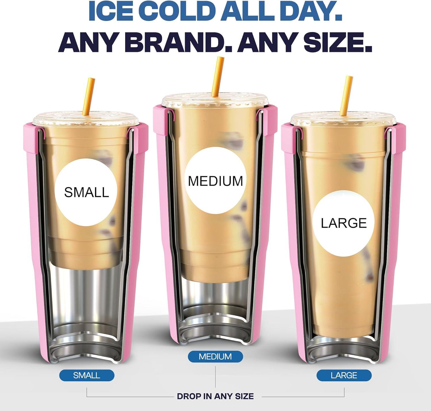 imageFrost Buddy Togo Buddy  30 oz Stainless Steel Vacuum Insulated Tumbler  To Go Coffee Cup  Reusable Iced Coffee Cups Travel Mug Thermal Cup for Hot ampamp Cold Drinks Dunkin Cup AuroraNavy