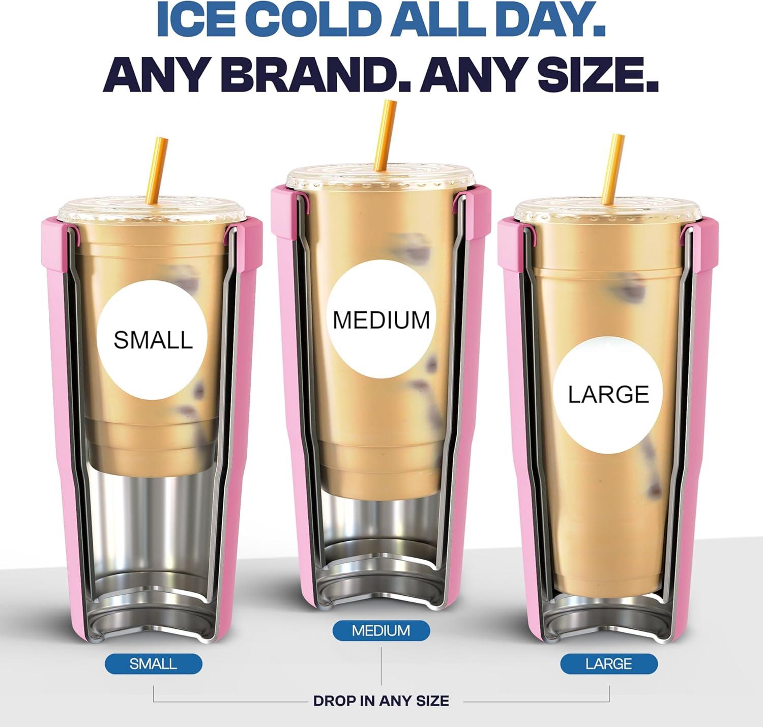 imageFrost Buddy Togo Buddy  30 oz Stainless Steel Vacuum Insulated Tumbler  To Go Coffee Cup  Reusable Iced Coffee Cups Travel Mug Thermal Cup for Hot ampamp Cold Drinks Dunkin Cup AuroraDark Night