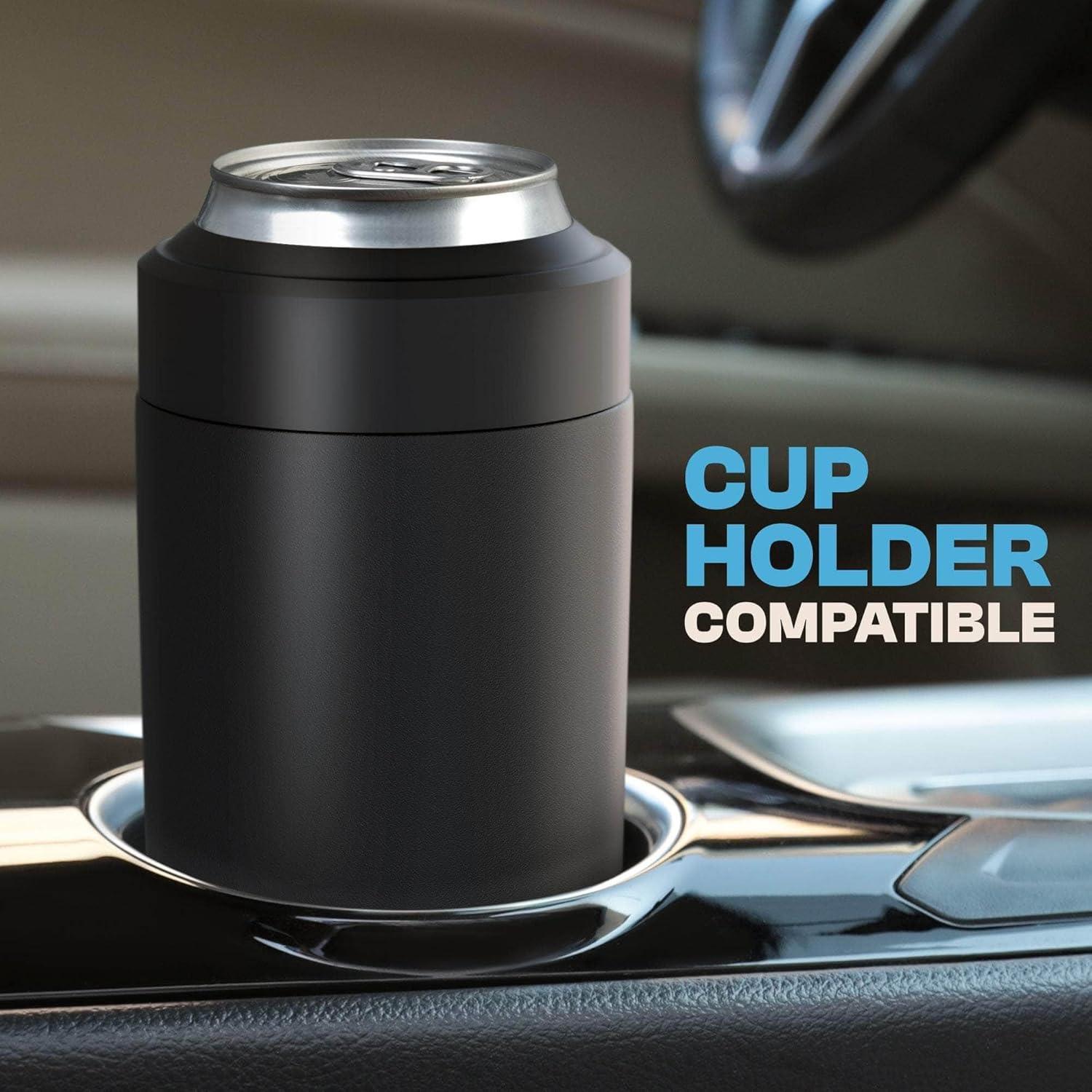 imageFrost Buddy Universal Can Cooler  Fits All  Stainless Steel Can Cooler for 12 oz ampamp 16 oz Regular or Slim Cans ampamp Bottles  Stainless Steel Michigan WolverinesIllinois Fighting Illini
