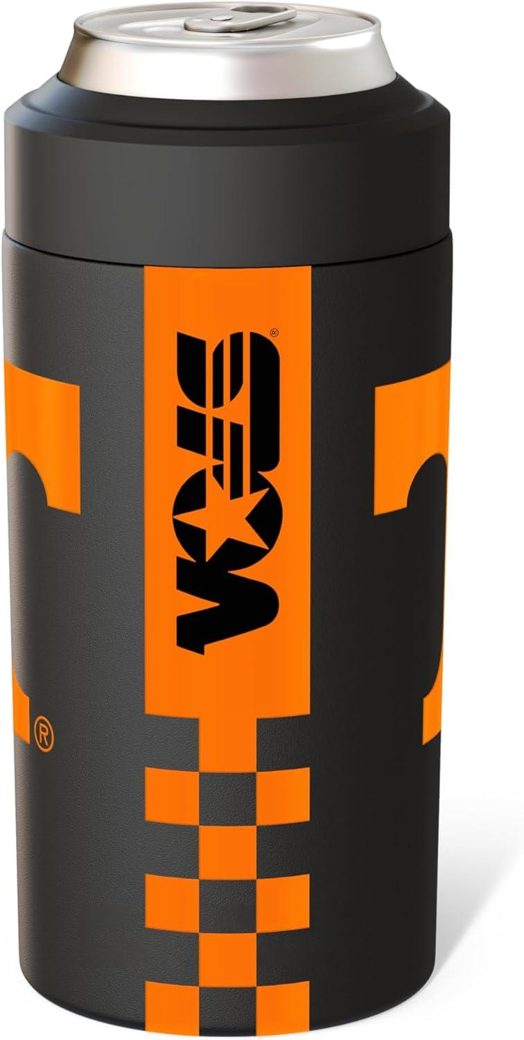 imageFrost Buddy Universal Can Cooler  Fits All  Stainless Steel Can Cooler for 12 oz ampamp 16 oz Regular or Slim Cans ampamp Bottles  Stainless Steel Michigan WolverinesTennessee