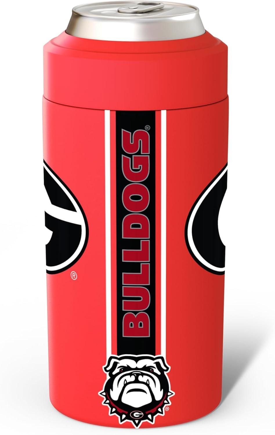 imageFrost Buddy Universal Can Cooler  Fits All  Stainless Steel Can Cooler for 12 oz ampamp 16 oz Regular or Slim Cans ampamp Bottles  Stainless Steel Michigan WolverinesGeorgia Bulldogs