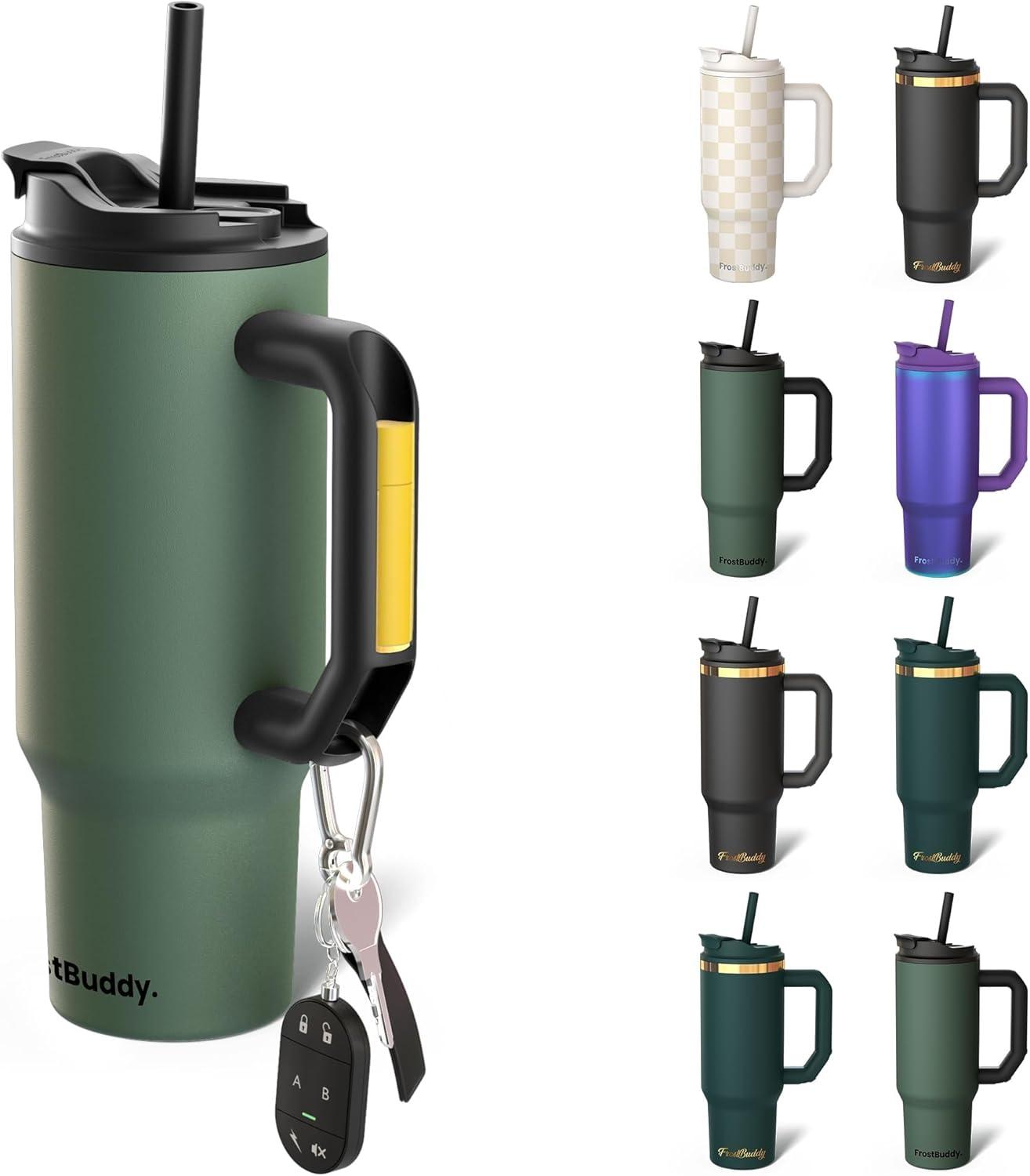 imageThicc Buddy  16 oz Stainless Steel Vacuum Insulated Tumbler with Lid and Straw for Water  Travel Mug Cupholder Friendly  Gifts for Women Men Him HerOlive