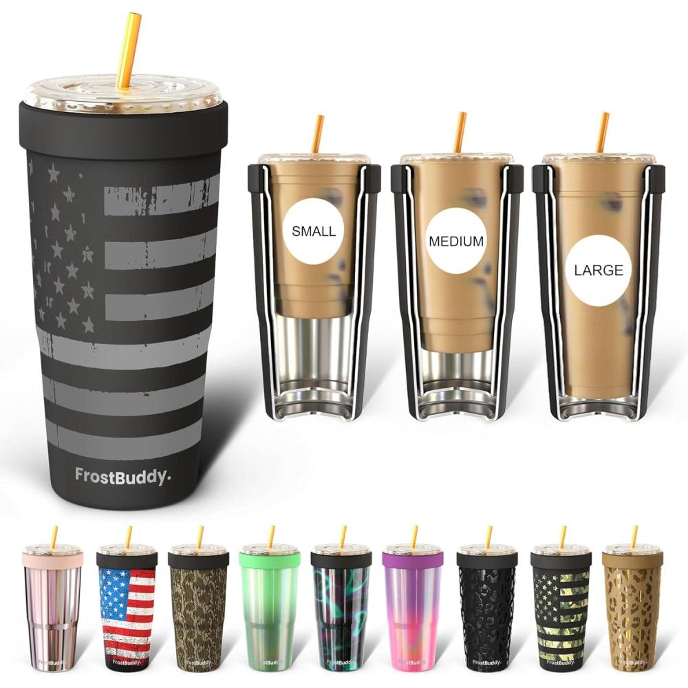 imageFrost Buddy Togo Buddy  30 oz Stainless Steel Vacuum Insulated Tumbler  To Go Coffee Cup  Reusable Iced Coffee Cups Travel Mug Thermal Cup for Hot ampamp Cold Drinks Dunkin Cup AuroraGunmetal Glory