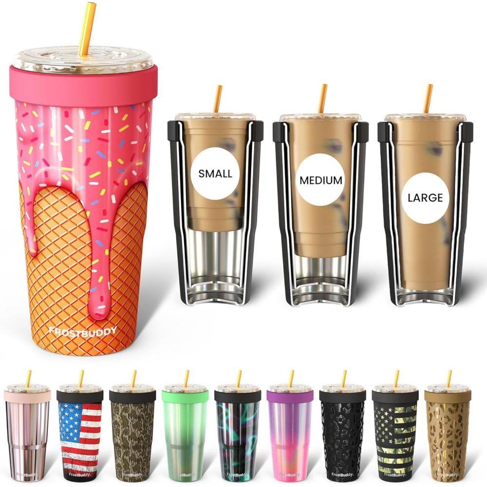 imageFrost Buddy Togo Buddy  30 oz Stainless Steel Vacuum Insulated Tumbler  To Go Coffee Cup  Reusable Iced Coffee Cups Travel Mug Thermal Cup for Hot ampamp Cold Drinks Dunkin Cup AuroraIce Cream