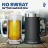 imageFrost Buddy Stein Buddy  24oz Insulated Stainless Steel Beer Stein Mug with Handle  Keeps Beer Cold for Hours  Ideal for Tailgating Parties BBQs and Gifts CrimsonCrimson