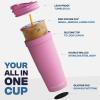 imageFrost Buddy Togo Buddy  30 oz Stainless Steel Vacuum Insulated Tumbler  To Go Coffee Cup  Reusable Iced Coffee Cups Travel Mug Thermal Cup for Hot ampamp Cold Drinks Dunkin Cup AuroraBerry