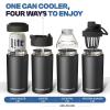imageFrost Buddy Universal Buddy Can Cooler  Fits All  For Regular 12 ampamp 16 oz or SlimSize Bottles  Insulated DoubleWalled Stainless Steel MericaGunmetal Glory