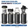 imageFrost Buddy Universal Can Cooler  Fits All  Stainless Steel Can Cooler for 12 oz ampamp 16 oz Regular or Slim Cans ampamp Bottles  Stainless Steel Michigan WolverinesFlorida State Seminoles