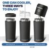 imageFrost Buddy Universal XL Can Cooler  Fits All  For 12 16 20 and 24 ounce Bottles  Insulated DoubleWalled Stainless Steel NebulaEspresso