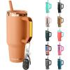 imageThicc Buddy  16 oz Stainless Steel Vacuum Insulated Tumbler with Lid and Straw for Water  Travel Mug Cupholder Friendly  Gifts for Women Men Him HerCaramel