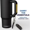 imageThicc Buddy  16 oz Stainless Steel Vacuum Insulated Tumbler with Lid and Straw for Water  Travel Mug Cupholder Friendly  Gifts for Women Men Him HerDark Night