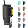 imageThicc Buddy  16 oz Stainless Steel Vacuum Insulated Tumbler with Lid and Straw for Water  Travel Mug Cupholder Friendly  Gifts for Women Men Him HerDark Glitz