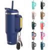 imageThicc Buddy  16 oz Stainless Steel Vacuum Insulated Tumbler with Lid and Straw for Water  Travel Mug Cupholder Friendly  Gifts for Women Men Him HerNavy