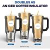 imageThicc Buddy  16 oz Stainless Steel Vacuum Insulated Tumbler with Lid and Straw for Water  Travel Mug Cupholder Friendly  Gifts for Women Men Him HerNebula