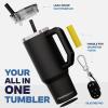 imageThicc Buddy  16 oz Stainless Steel Vacuum Insulated Tumbler with Lid and Straw for Water  Travel Mug Cupholder Friendly  Gifts for Women Men Him HerPicnic Perfect