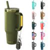 imageThicc Buddy  16 oz Stainless Steel Vacuum Insulated Tumbler with Lid and Straw for Water  Travel Mug Cupholder Friendly  Gifts for Women Men Him HerTactical Green
