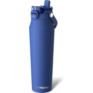 imageFrost Buddy 32oz Insulated Water Bottle with Straw ampamp Chug Lid  LeakProof Stainless Steel  24Hours Cold  SweatProof Cup Holder Friendly  Ideal for Gym Travel Sports ampamp Everyday HydrationNavy