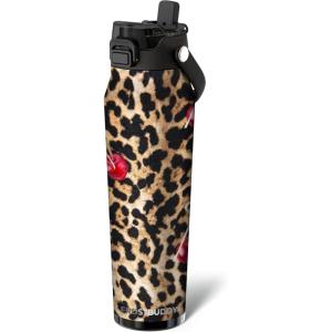 imageFrost Buddy 32oz Insulated Water Bottle with Straw ampamp Chug Lid  LeakProof Stainless Steel  24Hours Cold  SweatProof Cup Holder Friendly  Ideal for Gym Travel Sports ampamp Everyday HydrationWild Cherry