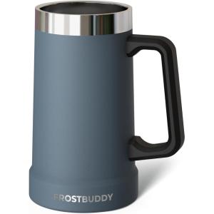imageFrost Buddy Stein Buddy  24oz Insulated Stainless Steel Beer Stein Mug with Handle  Keeps Beer Cold for Hours  Ideal for Tailgating Parties BBQs and Gifts CrimsonCharcoal