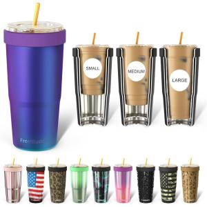 imageFrost Buddy Togo Buddy  30 oz Stainless Steel Vacuum Insulated Tumbler  To Go Coffee Cup  Reusable Iced Coffee Cups Travel Mug Thermal Cup for Hot ampamp Cold Drinks Dunkin Cup AuroraNebula