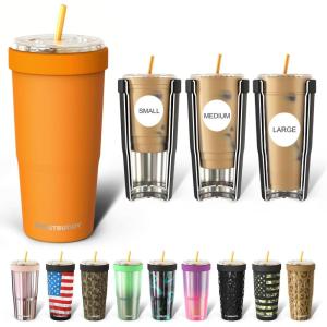 imageFrost Buddy Togo Buddy  30 oz Stainless Steel Vacuum Insulated Tumbler  To Go Coffee Cup  Reusable Iced Coffee Cups Travel Mug Thermal Cup for Hot ampamp Cold Drinks Dunkin Cup AuroraRocky Top