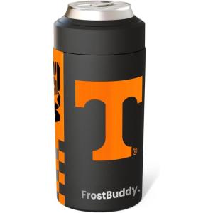 imageFrost Buddy Universal Can Cooler  Fits All  Stainless Steel Can Cooler for 12 oz ampamp 16 oz Regular or Slim Cans ampamp Bottles  Stainless Steel Michigan WolverinesTennessee