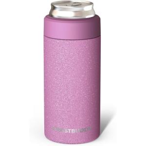 imageFrost Buddy Universal Mini Can Cooler  Fits 12oz Slim ampamp 75oz Mini Cans  Vacuum Insulated Stainless Steel  Keeps Beverages Cold or Hot  Compact Travel ampamp Cup Holder FriendlyAurora