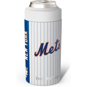 imageFrost Buddy Universal Can Cooler  Fits All  Stainless Steel Can Cooler for 12 oz ampamp 16 oz Regular or Slim Cans ampamp Bottles  Stainless Steel Los Angeles BaseballNew York Baseball