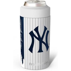 imageFrost Buddy Universal Can Cooler  Fits All  Stainless Steel Can Cooler for 12 oz ampamp 16 oz Regular or Slim Cans ampamp Bottles  Stainless Steel Los Angeles BaseballNew York Pinstripe
