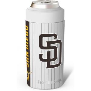 imageFrost Buddy Universal Can Cooler  Fits All  Stainless Steel Can Cooler for 12 oz ampamp 16 oz Regular or Slim Cans ampamp Bottles  Stainless Steel Los Angeles BaseballSan Diego Baseball