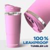 imageFrost Buddy Togo Buddy  30 oz Stainless Steel Vacuum Insulated Tumbler  To Go Coffee Cup  Reusable Iced Coffee Cups Travel Mug Thermal Cup for Hot ampamp Cold Drinks Dunkin Cup Pink CheckeredNavy