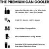 imageFrost Buddy Universal Can Cooler  Fits All  For Regular 12 ampamp 16 oz or SlimSize Bottles  Insulated DoubleWalled Stainless Steel Copper KissNavy