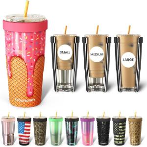 imageFrost Buddy Togo Buddy  30 oz Stainless Steel Vacuum Insulated Tumbler  To Go Coffee Cup  Reusable Iced Coffee Cups Travel Mug Thermal Cup for Hot ampamp Cold Drinks Dunkin Cup Pink CheckeredIce Cream