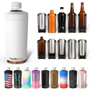 imageUniversal Buddy XL Can Cooler by Frost Buddy  Fits 12ounce 16ounce 20ounce and 24ounce Cans and Bottles  Keep Your Drinks Refreshingly Chilled for over 12 hours Emerald Eleganceunixlcopperkiss