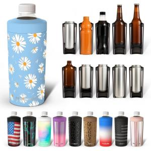 imageUniversal Buddy XL Can Cooler by Frost Buddy  Fits 12ounce 16ounce 20ounce and 24ounce Cans and Bottles  Keep Your Drinks Refreshingly Chilled for over 12 hours Emerald EleganceDaisy