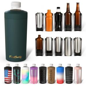 imageUniversal Buddy XL Can Cooler by Frost Buddy  Fits 12ounce 16ounce 20ounce and 24ounce Cans and Bottles  Keep Your Drinks Refreshingly Chilled for over 12 hours Emerald EleganceEmerald Elegance
