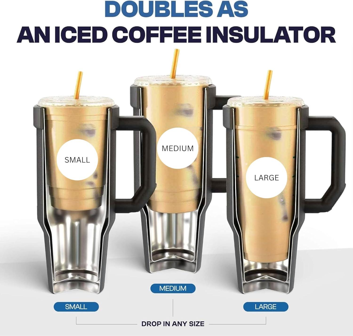 imageThicc Buddy  40 oz Stainless Steel Vacuum Insulated Tumbler with Lid and Straw for Water  Travel Mug Cupholder Friendly  Gifts for Women Men Him Her Teal GlitzNeon USA