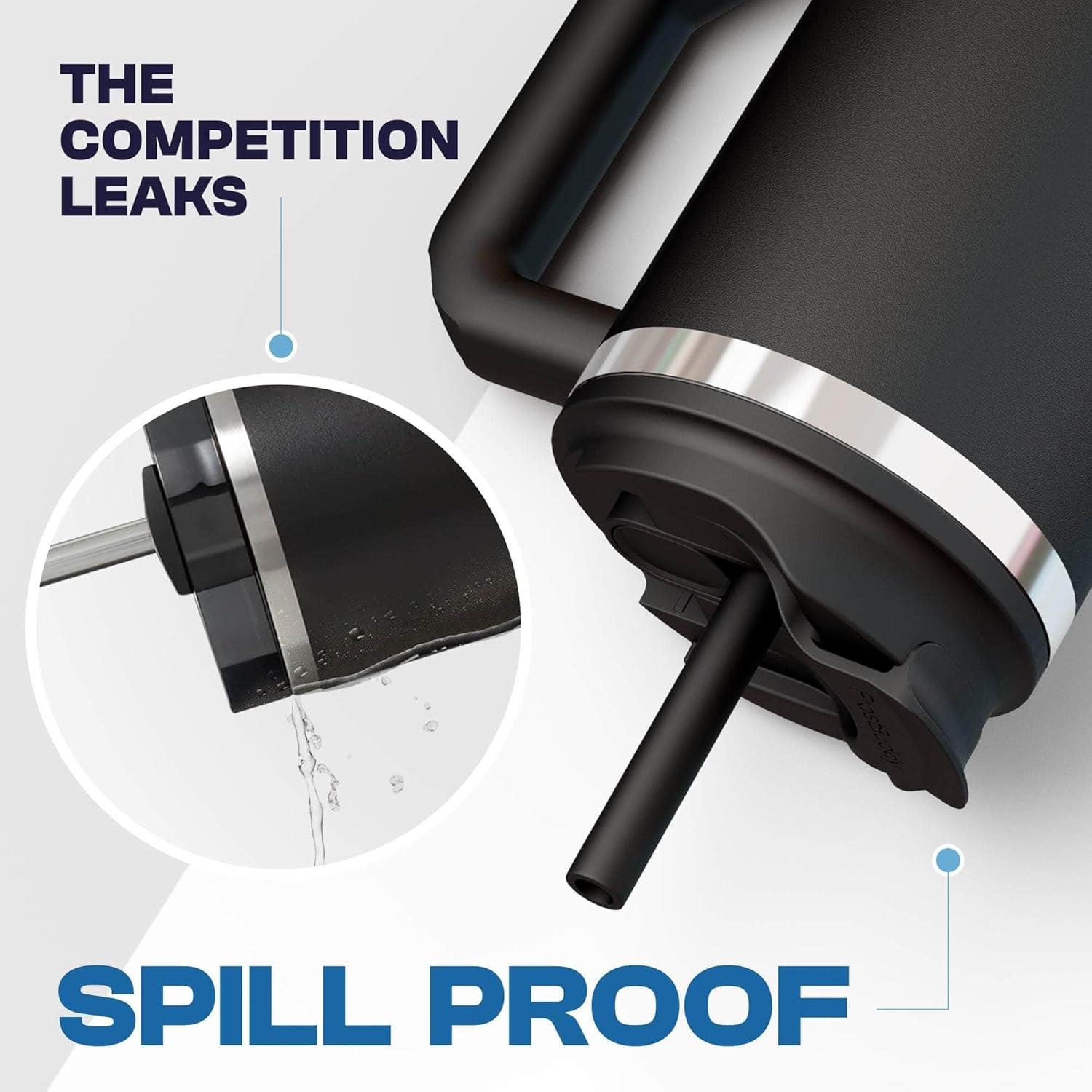 imageThicc Buddy  40 oz Stainless Steel Vacuum Insulated Tumbler with Lid and Straw for Water  Travel Mug Cupholder Friendly  Gifts for Women Men Him Her Teal GlitzMerica