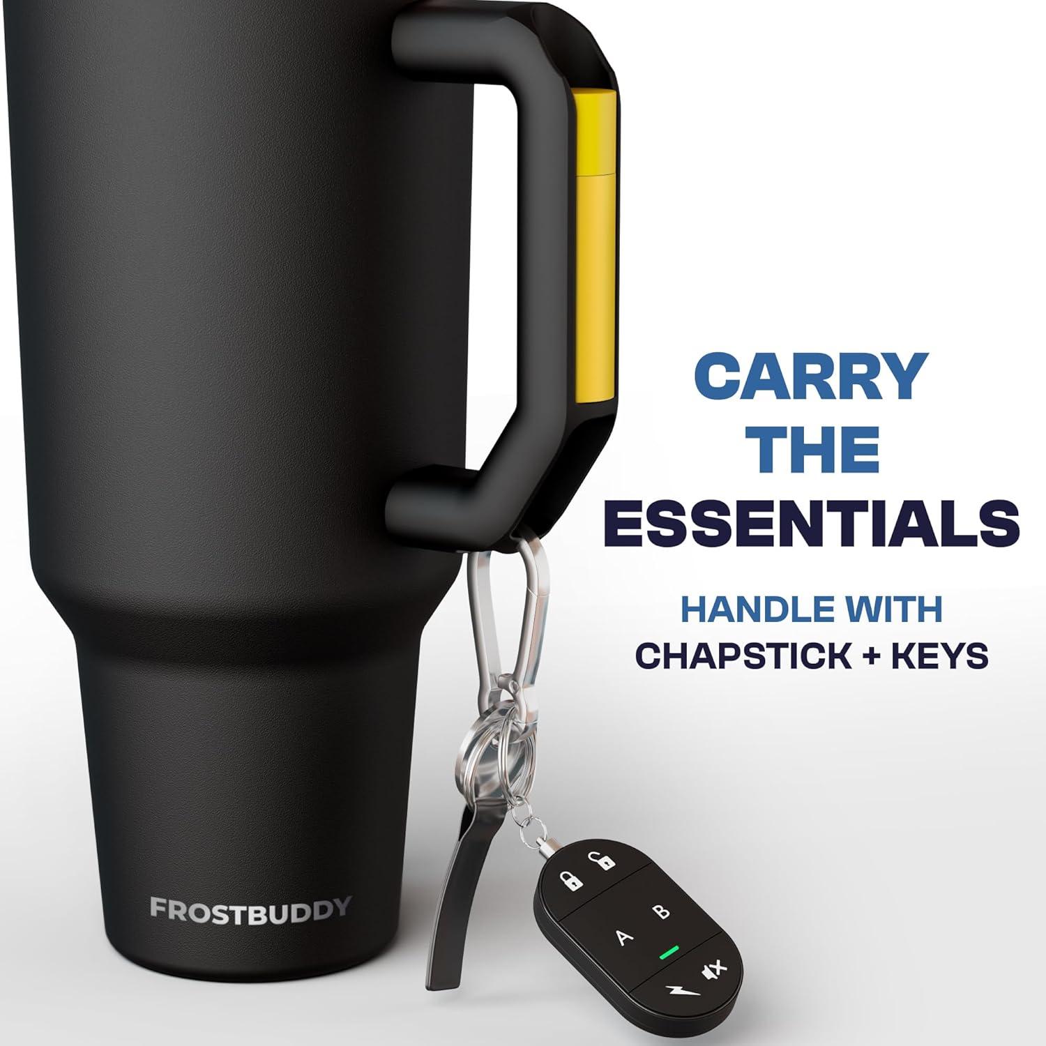 imageThicc Buddy  40 oz Stainless Steel Vacuum Insulated Tumbler with Lid and Straw for Water  Travel Mug Cupholder Friendly  Gifts for Women Men Him Her Teal GlitzWhite