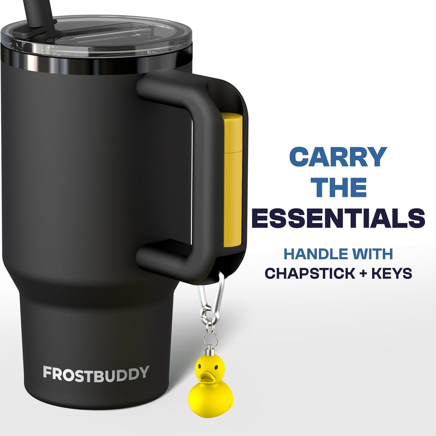 imageThicc Buddy  40 oz Stainless Steel Vacuum Insulated Tumbler with Lid and Straw for Water  Travel Mug Cupholder Friendly  Gifts for Women Men Him Her Teal GlitzHot Ghoul