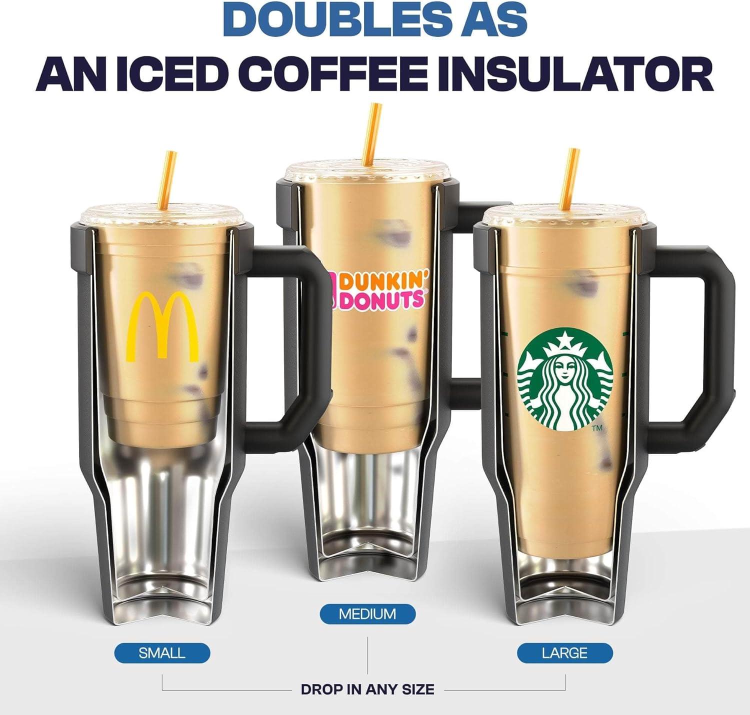 imageThicc Buddy  40 oz Stainless Steel Vacuum Insulated Tumbler with Lid and Straw for Water  Travel Mug Cupholder Friendly  Gifts for Women Men Him Her Teal GlitzMerica