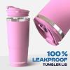 imageFrost Buddy Togo Buddy 30 oz Stainless Steel Vacuum Insulated Tumbler To Go Coffee Cup  Iced Coffee Cups Iced Coffee Sleeve Travel Mug Thermal Cup for Hot ampamp Cold Drinks Dunkin Cup Winter BerryRed