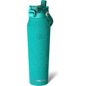 imageFrost Buddy 32oz Insulated Water Bottle with Straw ampamp Chug Lid  LeakProof Stainless Steel  24Hours Cold  SweatProof Cup Holder Friendly  Ideal for Gym Travel Sports ampamp Everyday HydrationTeal Glitz