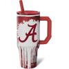 imageThicc Buddy  40 oz Stainless Steel Vacuum Insulated Tumbler with Lid and Straw for Water  Travel Mug Cupholder Friendly  Gifts for Women Men Him HerAlabama Crimson Tide  Drip