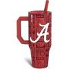 imageThicc Buddy  40 oz Stainless Steel Vacuum Insulated Tumbler with Lid and Straw for Water  Travel Mug Cupholder Friendly  Gifts for Women Men Him HerAlabama Crimson Tide  3D