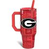 imageThicc Buddy  40 oz Stainless Steel Vacuum Insulated Tumbler with Lid and Straw for Water  Travel Mug Cupholder Friendly  Gifts for Women Men Him HerGeorgia Bulldogs  3D