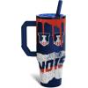 imageThicc Buddy  40 oz Stainless Steel Vacuum Insulated Tumbler with Lid and Straw for Water  Travel Mug Cupholder Friendly  Gifts for Women Men Him HerIllinois Fighting Illini  Drip