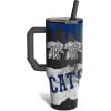 imageThicc Buddy  40 oz Stainless Steel Vacuum Insulated Tumbler with Lid and Straw for Water  Travel Mug Cupholder Friendly  Gifts for Women Men Him HerKentucky Wildcats  Drip